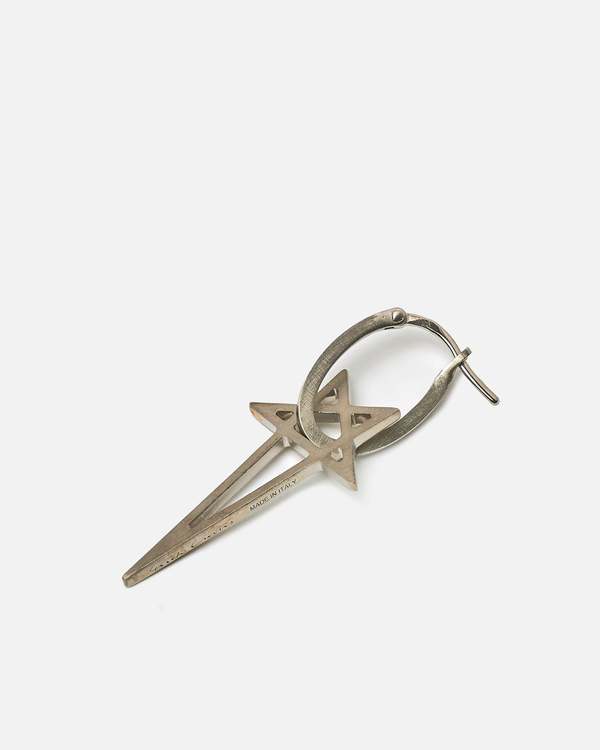 Rick Owens Pentagram Earring - Palladio | Garmentory
