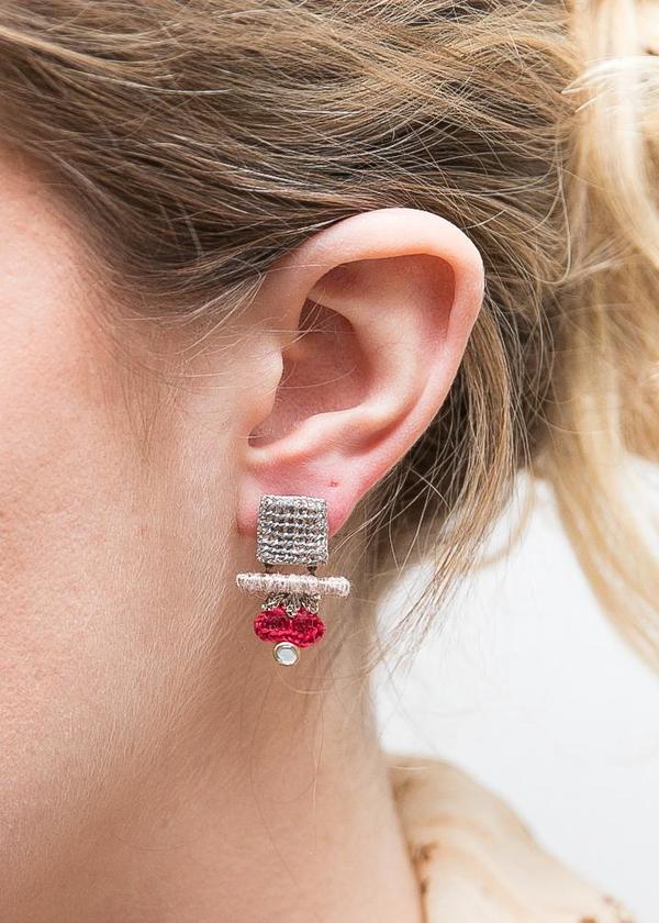 Nani Haveli Small Embroidery Earring - 1 Nani Haveli Small Embroidery Earring - 1