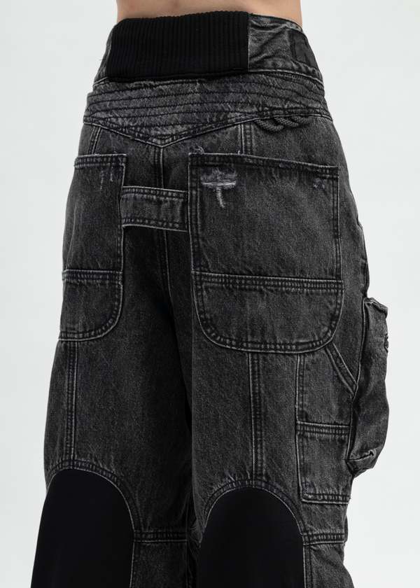 Natasha Zinko Camping Cargo Jeans - Black | Garmentory