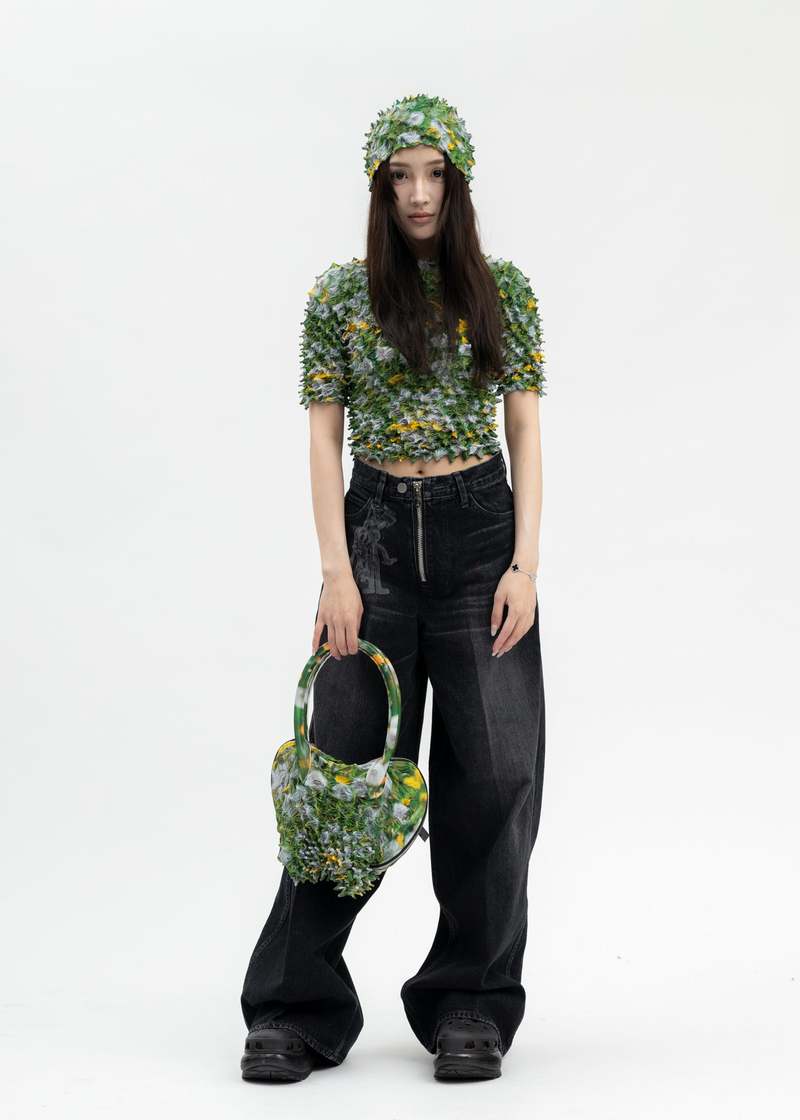 MASU DANDELION SPIKY HAND BAG - Multi | Garmentory