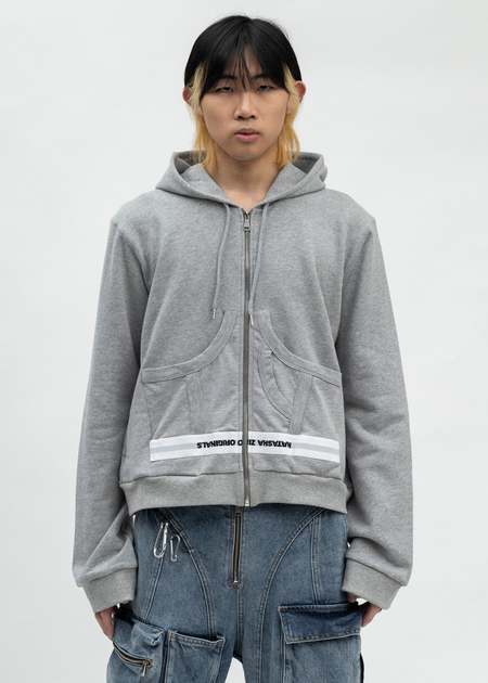 トップス Natasha Zinko AFTERCARE HOODIE / GREY Natasha Zinko AFTERCARE HOODIE / GREY Natasha Zinko for Men SS25