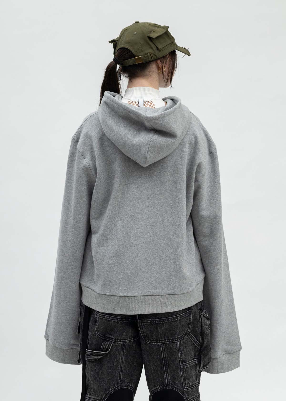 トップス Natasha Zinko UNDERWEAR HOODIE / GRY Natasha Zinko Underwear Hoodie - Grey | Garmentory