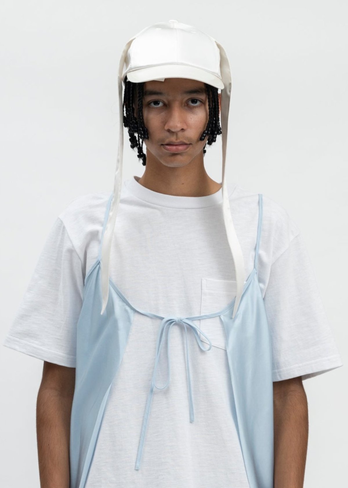 Masu Long Ear Cap - White | Garmentory