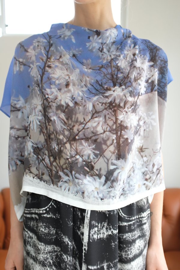 Anntian Silk Top Print Into The Sky Anntian Silk Top Print Into The Sky