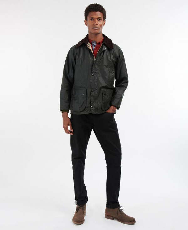 Barbour Bedale Wax Sage Jacket - Black | Garmentory
