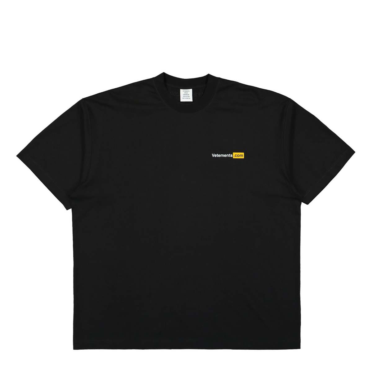 【VETEMENTS】ブラック XXX ロゴ Tシャツ VETEMENTS Men's XXX Logo T-Shirt in Black Vetements