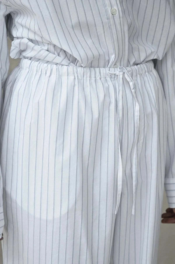Baserange Ole Shirt - White/Blue Stripe | Garmentory
