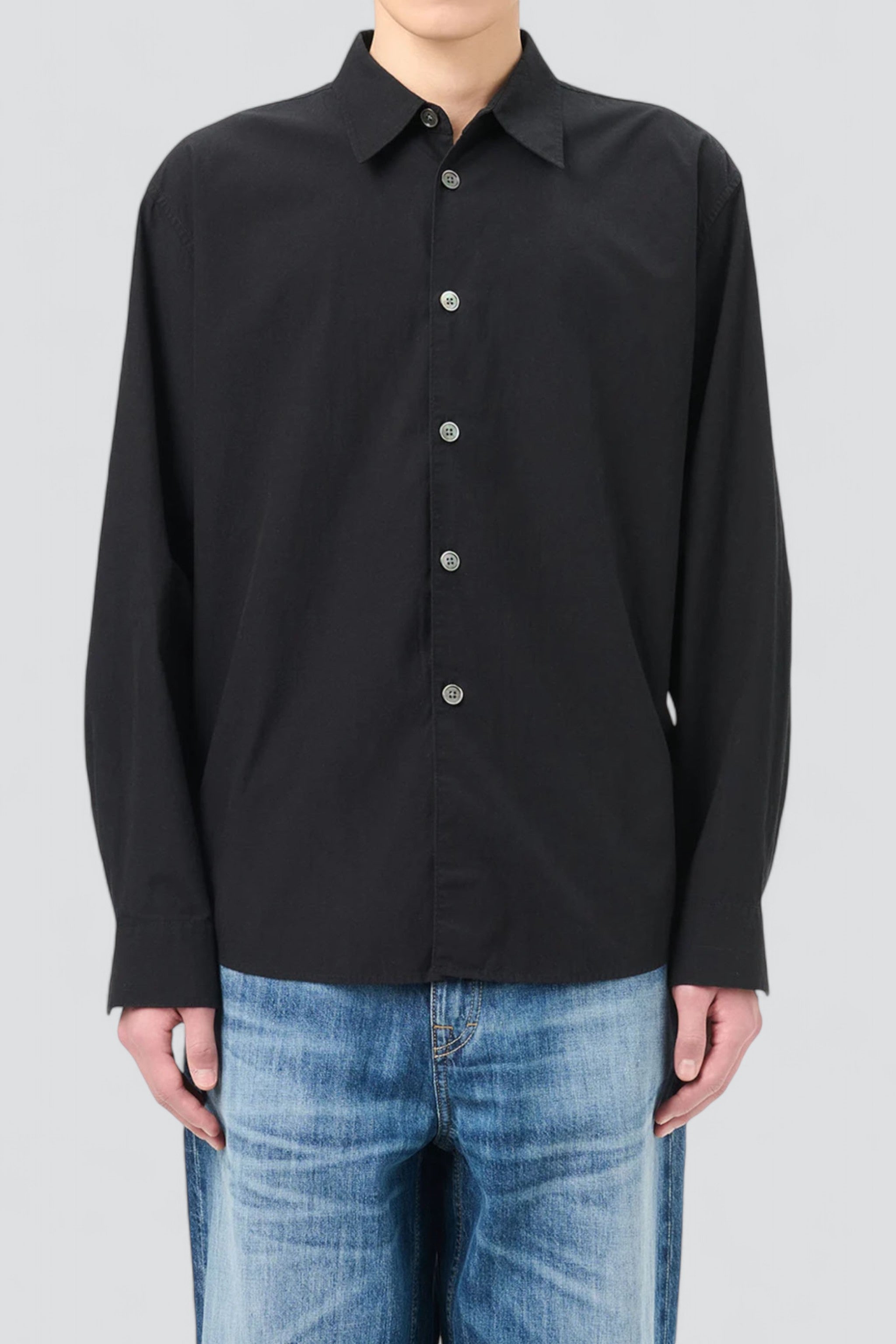 Our Legacy Liquid Poplin Beyond Shirt - Black | Garmentory