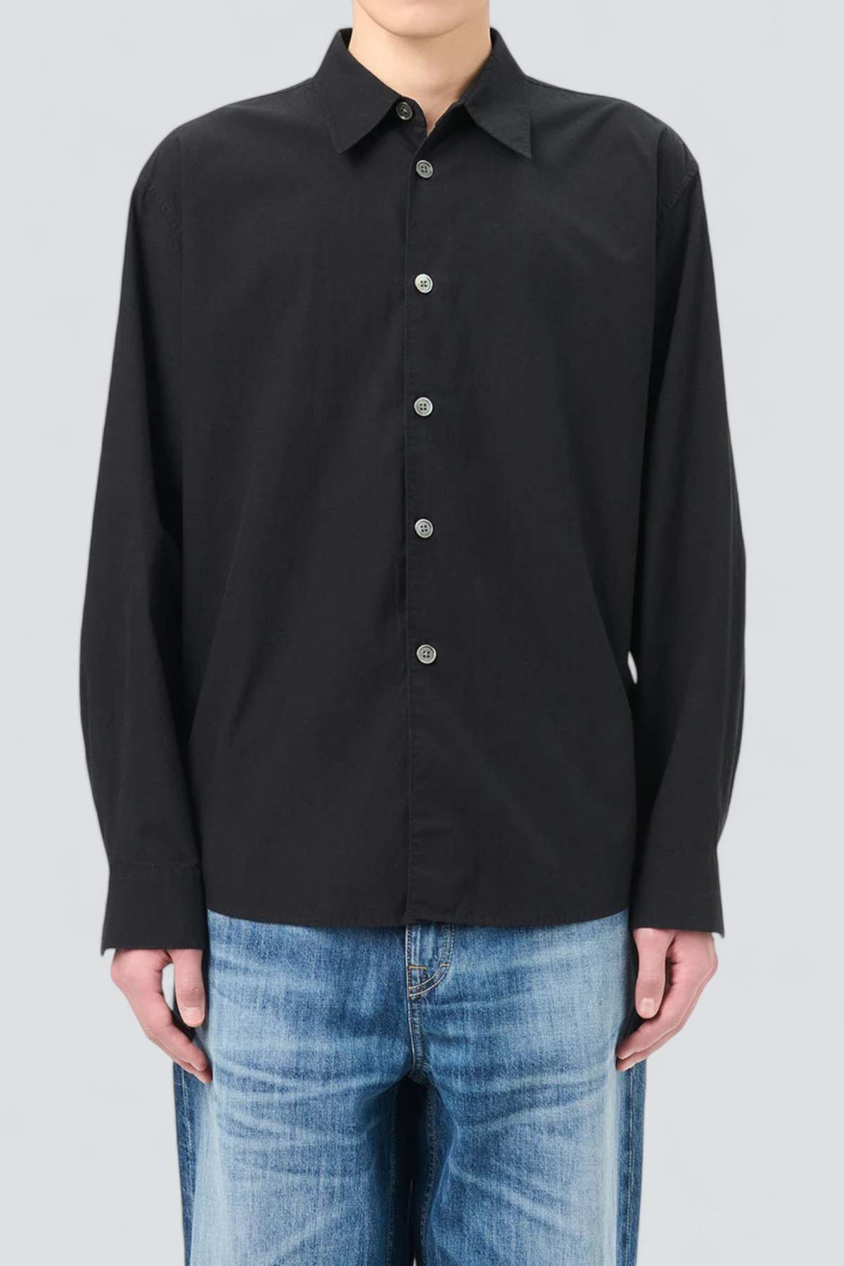 Our Legacy Liquid Poplin Beyond Shirt - Black | Garmentory