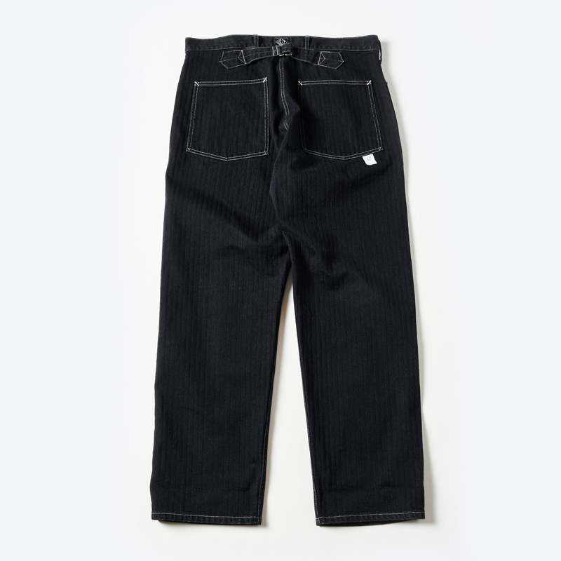 パンツ POST O'ALLS ARMY Pants herringbone Post O'Alls Herringbone Denim Army Pants - Black | Garmentory