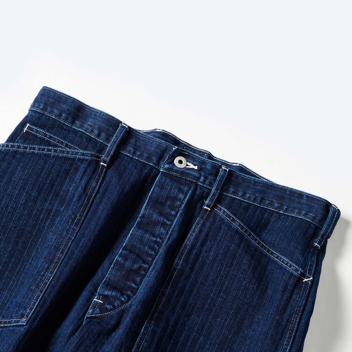 パンツ POST O'ALLS ARMY Pants herringbone Post O'Alls ARMY Pants Herringbone Denim Black