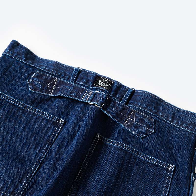 Post O'Alls Herringbone Denim Army Pants - Double Indigo