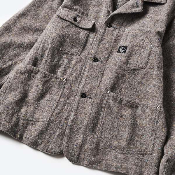 Post O'Alls Polarfleece Trashed Wool Jacket - Base | Garmentory