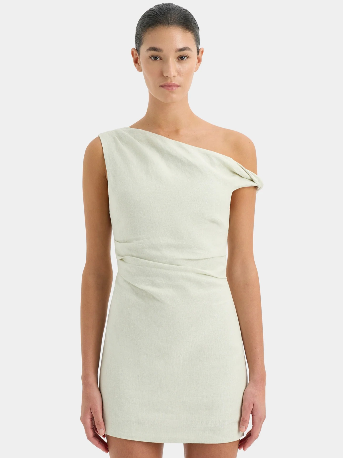 knee length dresses for ladies Sir The Label Iris Tie Mini Dress Tangerina Size 2 (8-10) main image 0