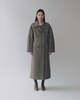Mijeong Park Handmade Long Wool Coat - Khaki Gray - Thumbnail 1