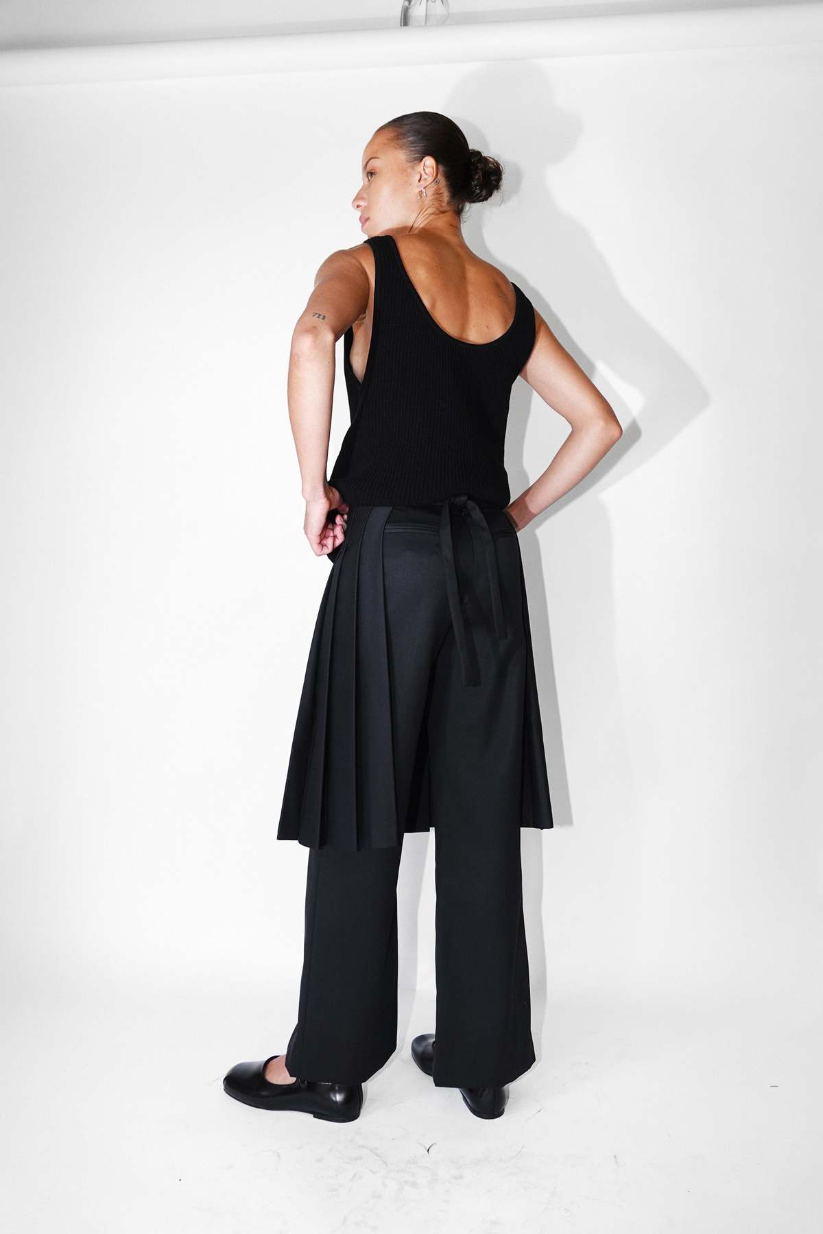 Sandy Liang Camille Pantsネイビー Sandy Liang Camille Pants Navy