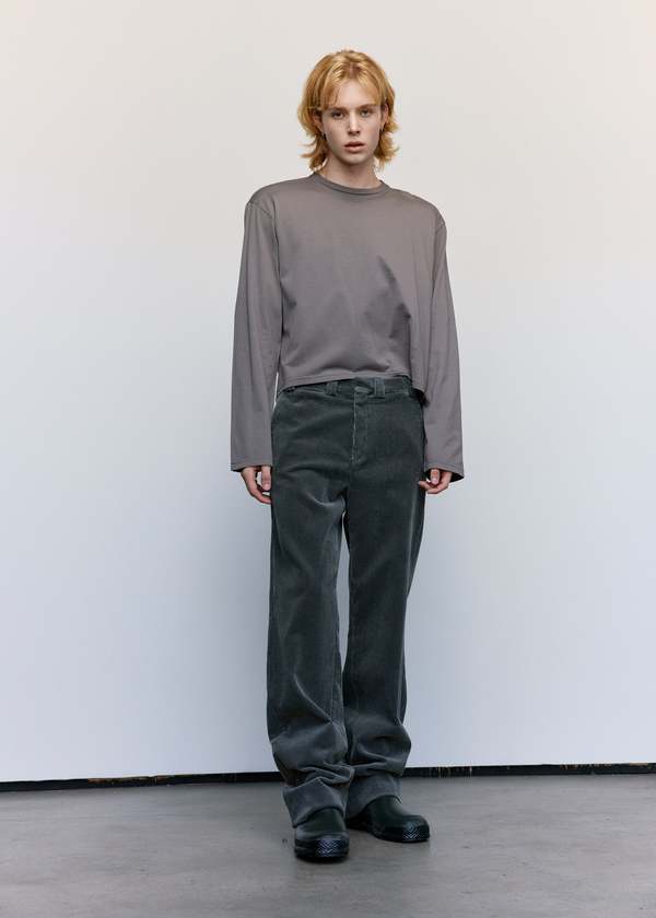 Rier Jersey Cotton Round Neck Long Sleeve T-Shirt - Castelrock