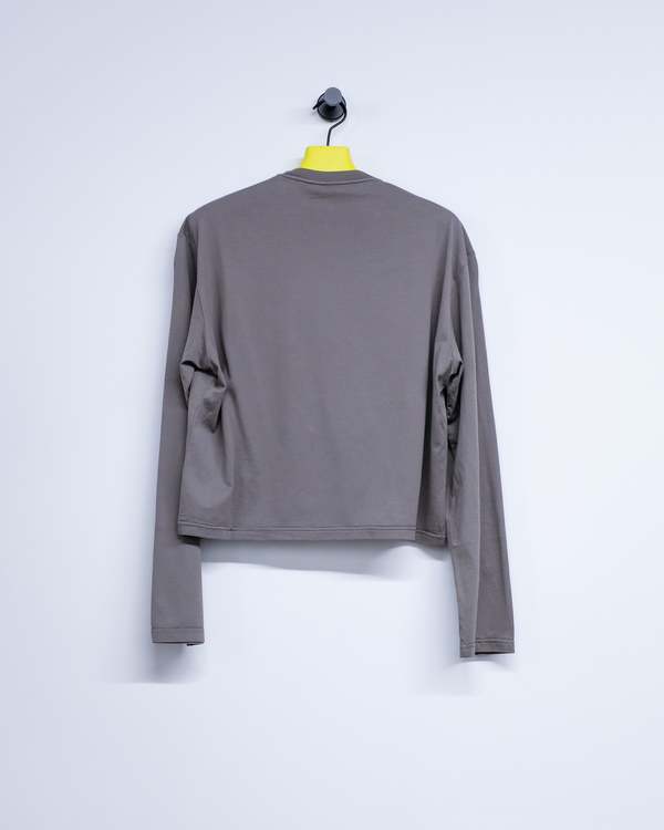 Rier Jersey Cotton Round Neck Long Sleeve T-Shirt - Castelrock