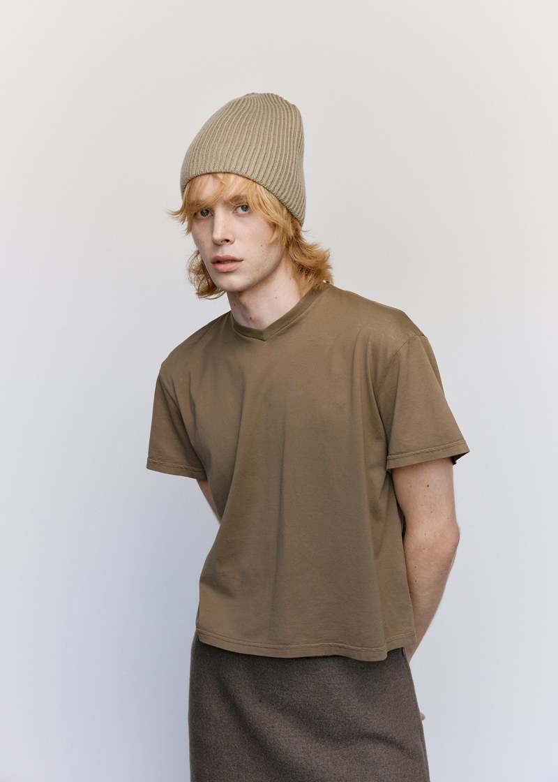 RIER 25ss VネックTシャツ Rier Jersey Cotton V-Neck T-Shirt