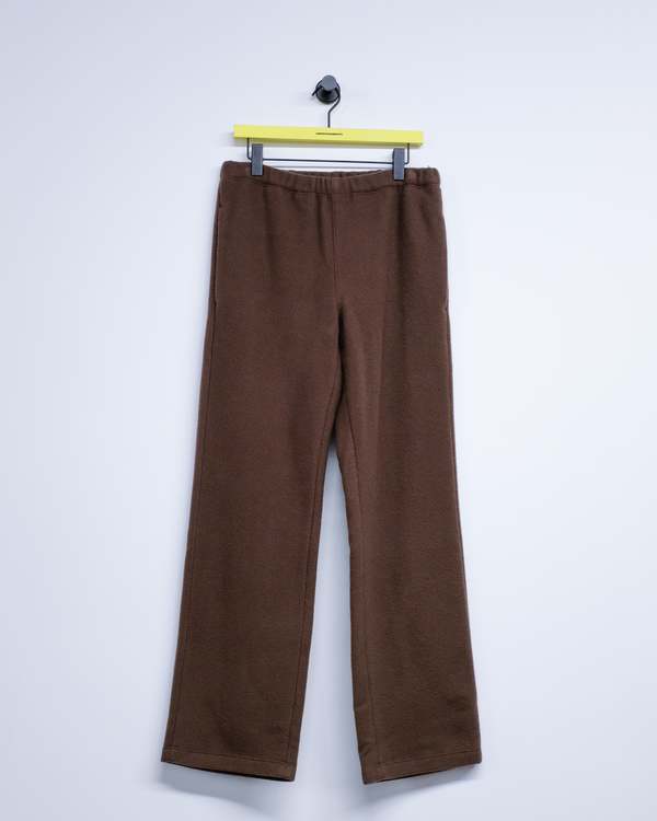 Rier Natural Wool Fleece Trousers - Castoro | Garmentory