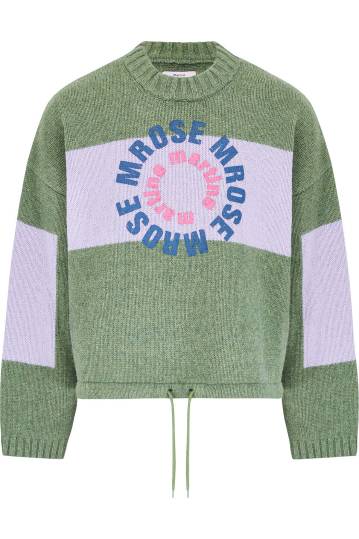 Martine Rose ニット xs Martine Rose Intarsia Print Sweater - Green | Garmentory