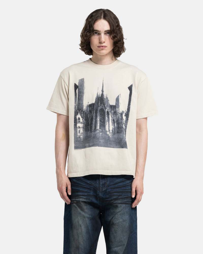 Basketcase Cathedral T-Shirt - Cream | Garmentory