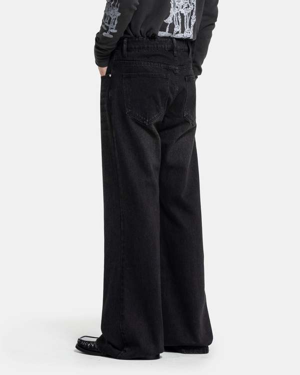 パンツ Basketcase LAX Flair Denim Jet Black Basketcase Lax Flair Denim - Jet Black | Garmentory