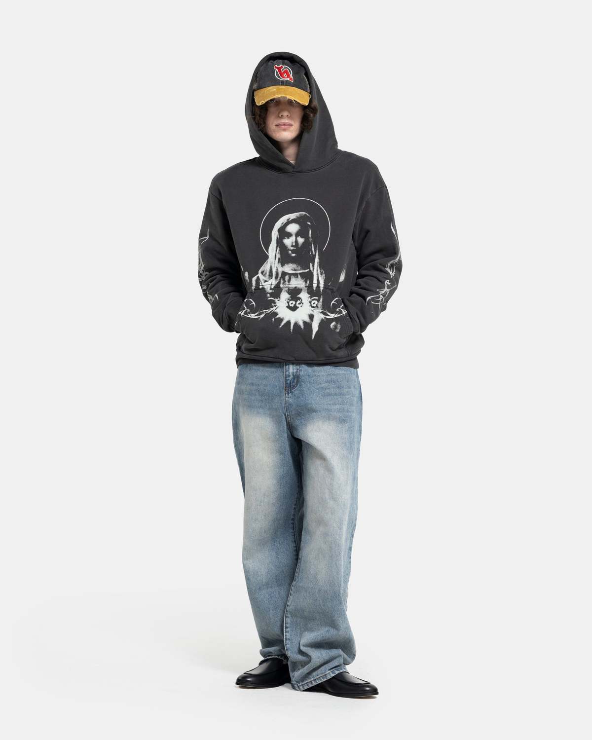 Basketcase Mary Hoodie - Vintage Black | Garmentory