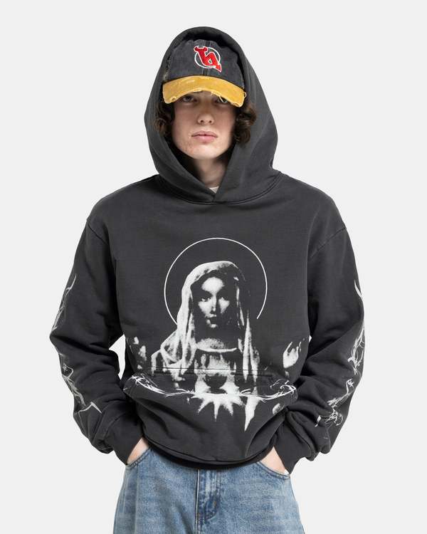 【中古】BASKETCASE GALLERY MARY HOODIE パーカー Basketcase Mary Hoodie - Vintage Black | Garmentory