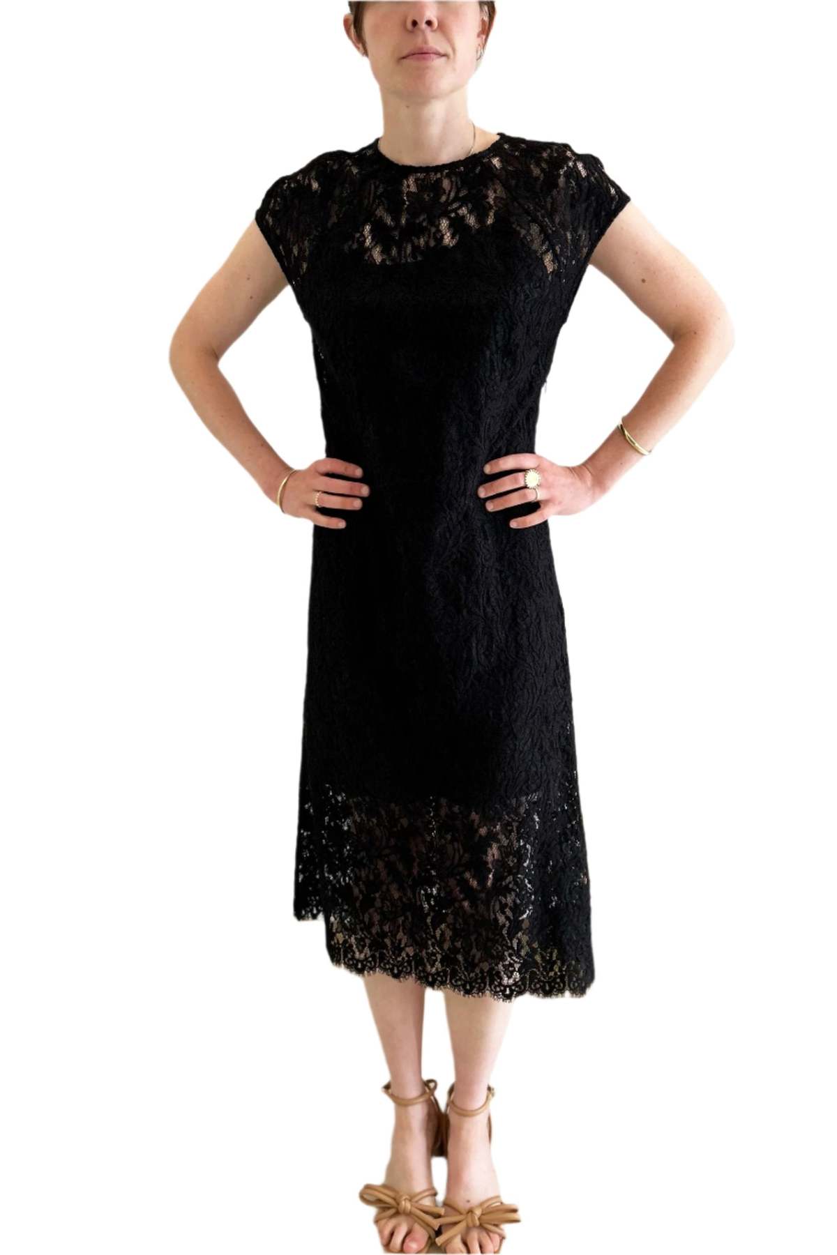 No.6 Erika Dress - Black Lace - Image 1 of 4