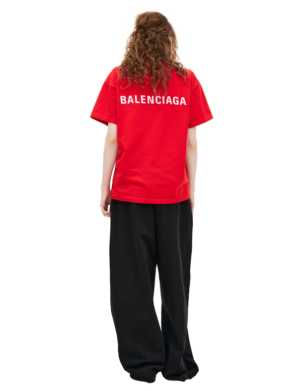 Balenciaga Oversize T-shirt - Red | Garmentory