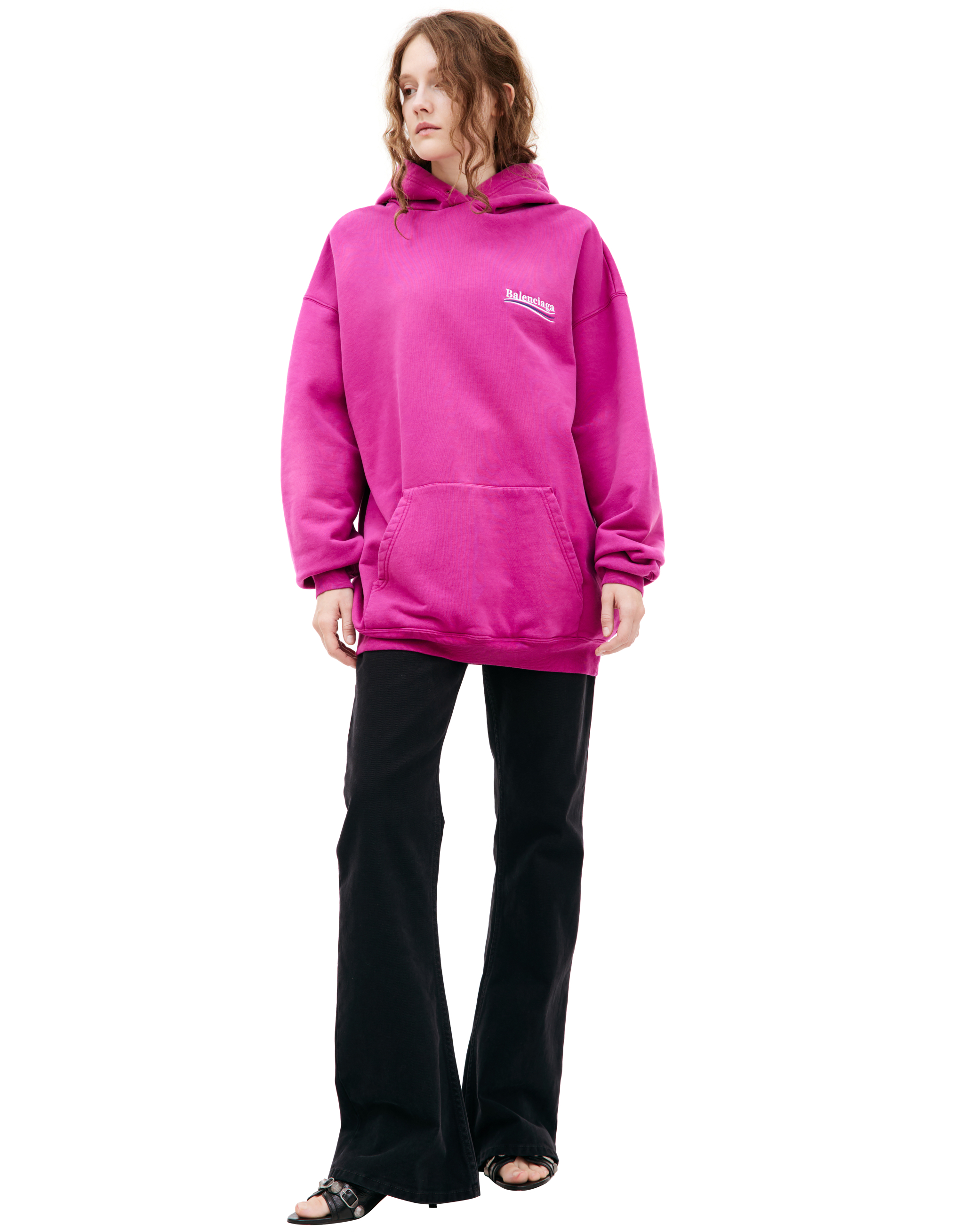 Balenciaga Oversize Logo Hoodie | Garmentory
