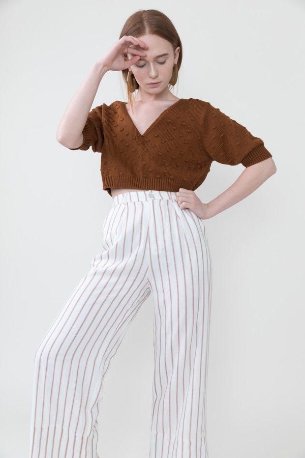 Sancia Carocca Pant in Clay Stripe Sancia Carocca Pant in Clay Stripe