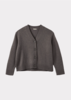 Kids Caramel COPPER CHILDREN'S WOOL MIX CARDIGAN - DARK GREY - Thumbnail 1