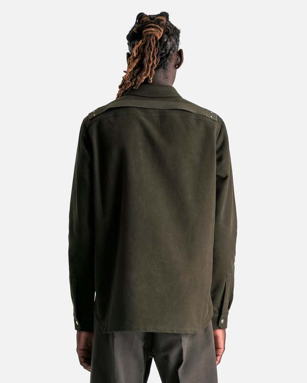 Rick Owens Outershirt - Forest | Garmentory