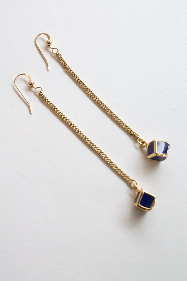 Sheila B Lapis Chainmaille Earring Sheila B Lapis Chainmaille Earring