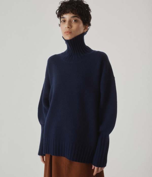 SAYAKA DAVIS NEW YORK Highcollar Sweater - Indigo