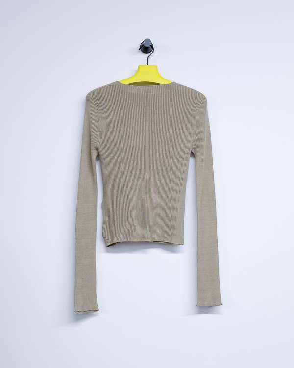 Rier Cropped Ribbed Silk Knit - Yuta | Garmentory