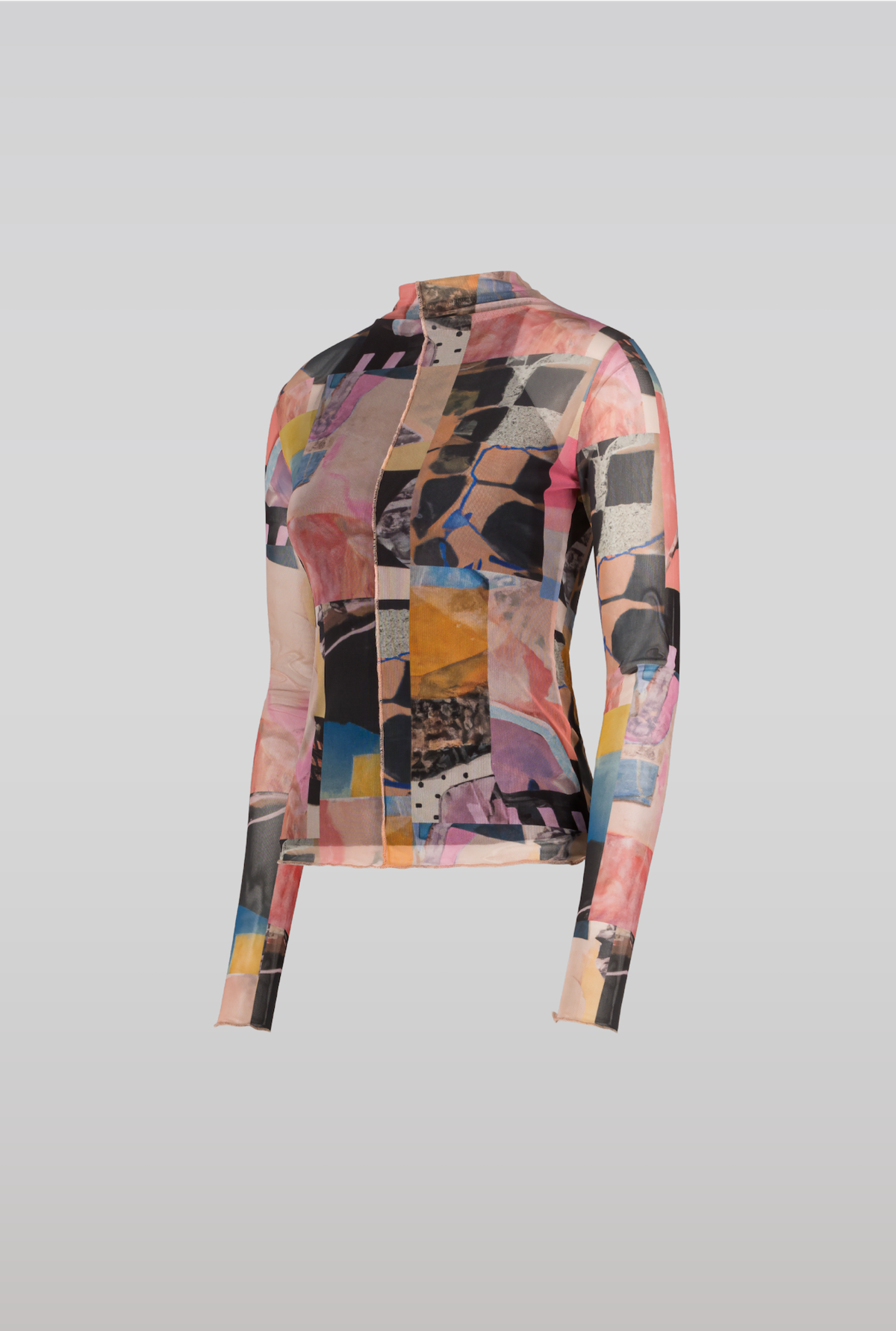 SAEMDI Collage Mesh Top - Image 2 of 3