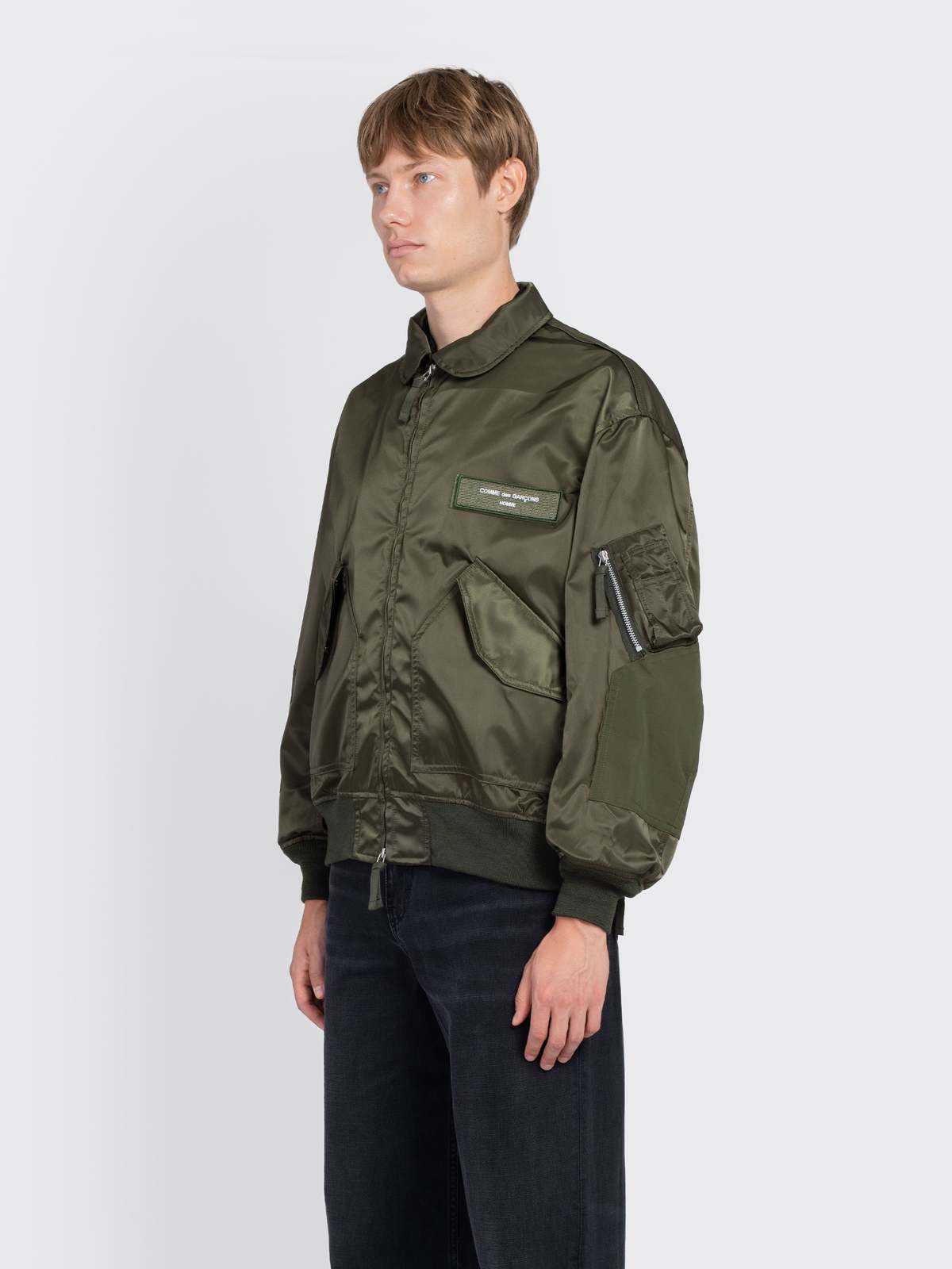 Comme des Garçons Bomber Jacket - Khaki - Image 2 of 4