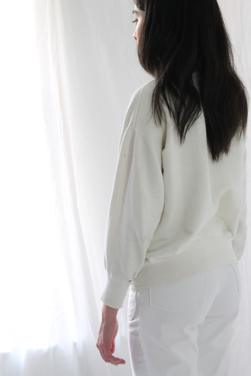 トップス 50s 60s vintage sweat Vintage 1950s/1960s Black Short Sleeve Quarter Zip Cotton