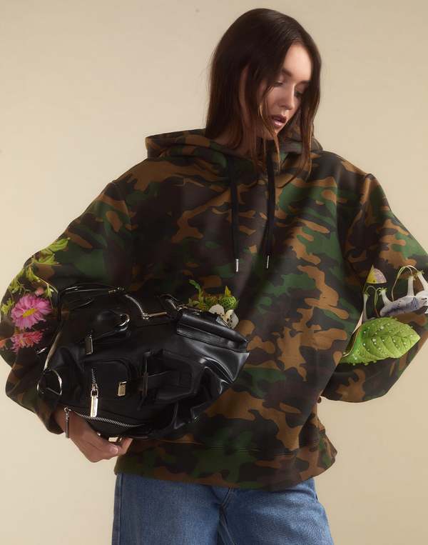 Sweat à Capuche Camouflage Cynthia Rowley - Taille M - Occasion Très Bon état