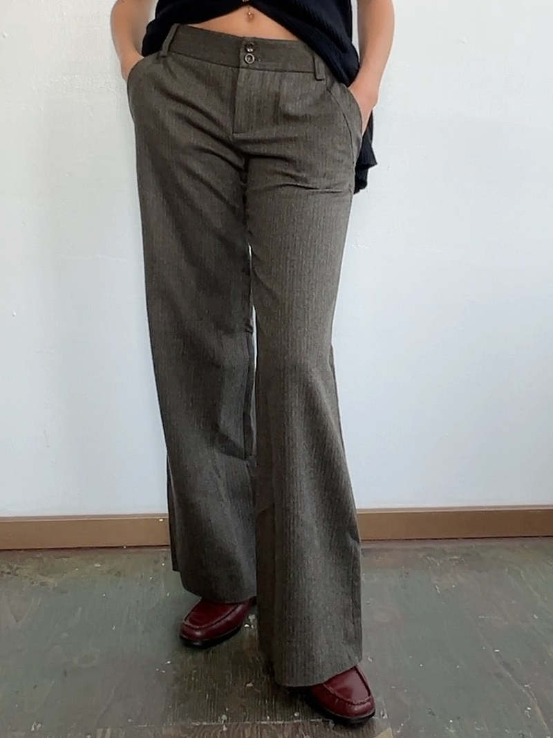 パンツ SEE BY CHLOE ARCHIVE VIRGIN WOOL SLACKS Chloe - High-rise flared virgin wool pants Chloe
