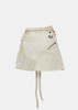 Hyein Seo Pleated Wrap Skirt - Ivory - Thumbnail 1
