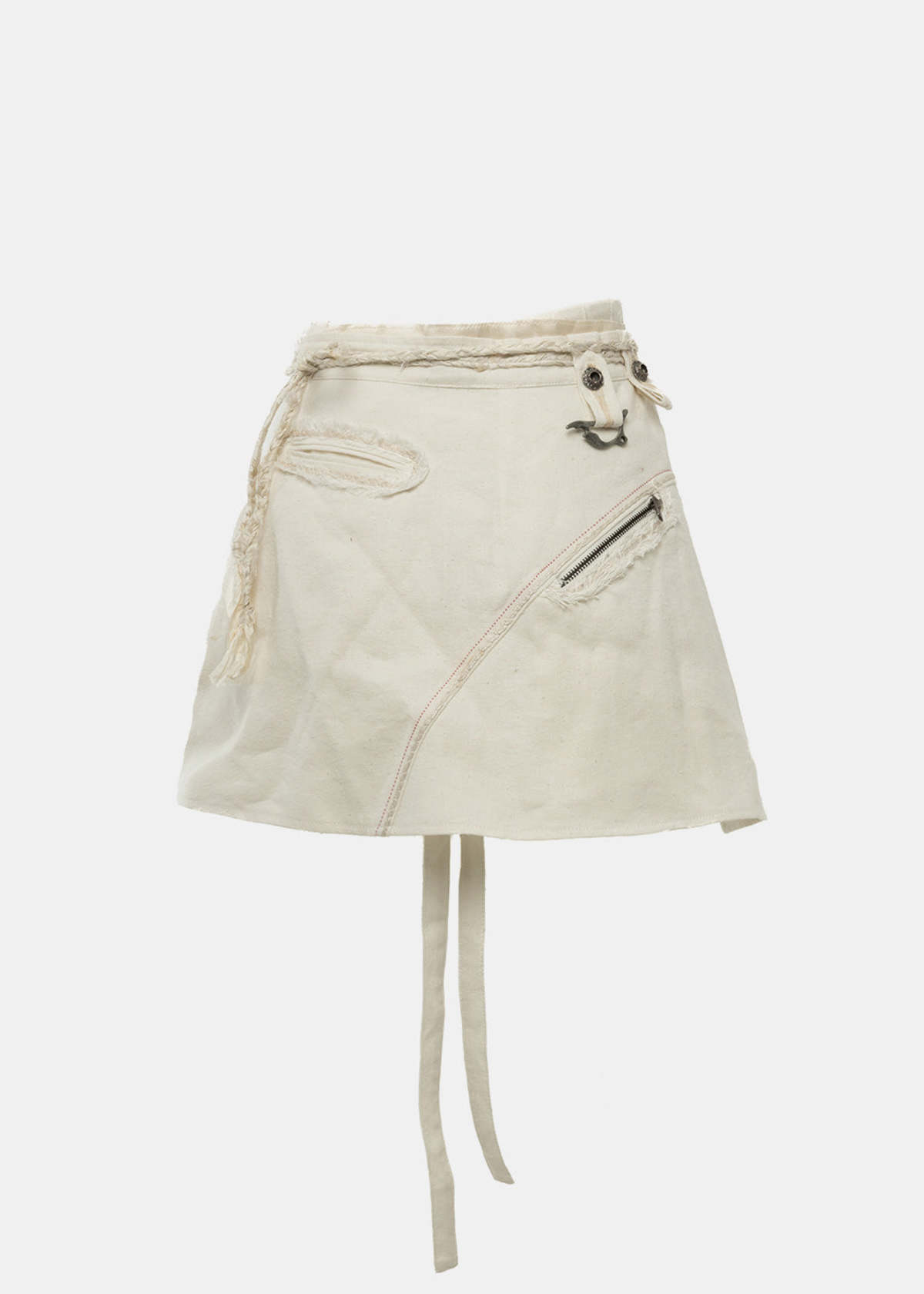 Hyein Seo Pleated Wrap Skirt - Ivory - Image 1 of 2