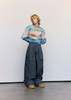 JW ANDERSON Camper Printed Oversized Jumper - Cornflower Blue - Thumbnail 5