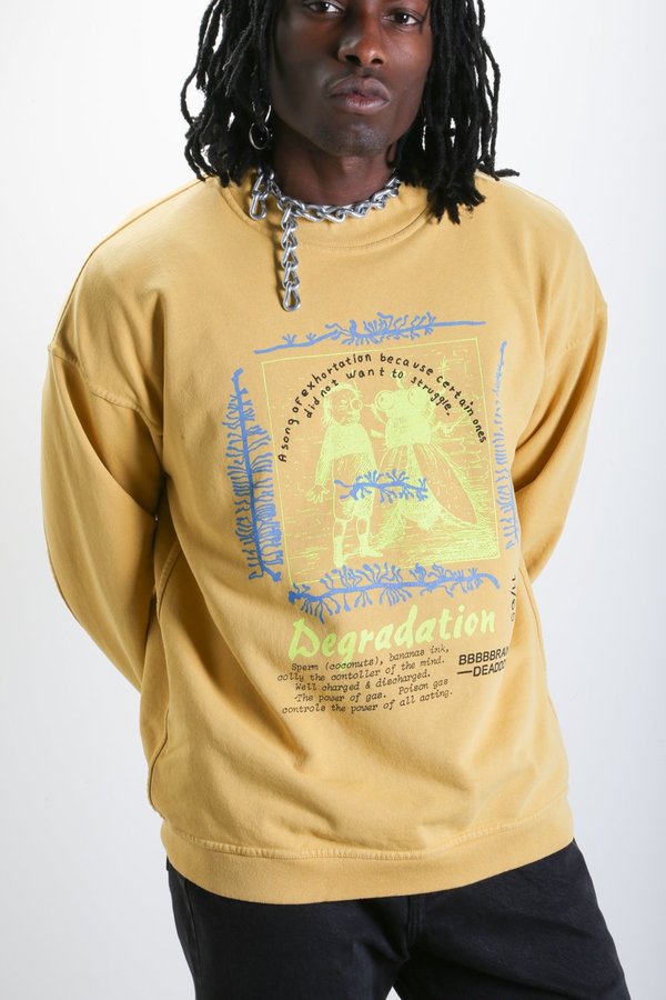 Brain Dead Degradation Crewneck Brain Dead Degradation Crewneck