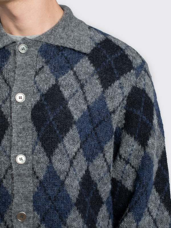 Our Legacy Evening Polo - Soft Duke Argyle | Garmentory