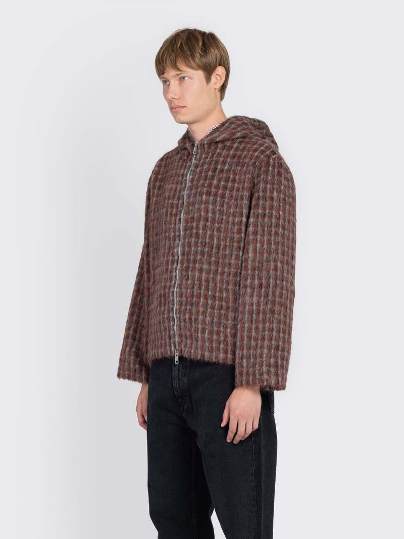 Our Legacy Boston Check フルジップ パーカー　46 Our Legacy Full Zip Hood - Boston Check | Garmentory