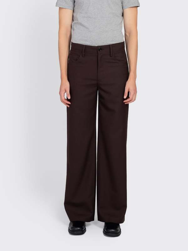 Sefr JIRO TROUSER / BLACK WOOL スラックス